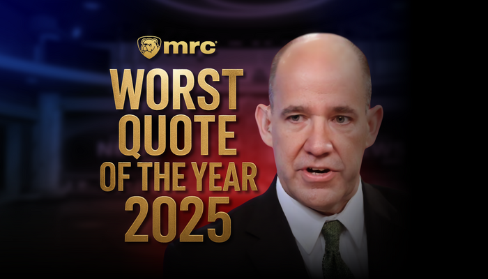 The Media Research Center Award for Worst Quote of the Year