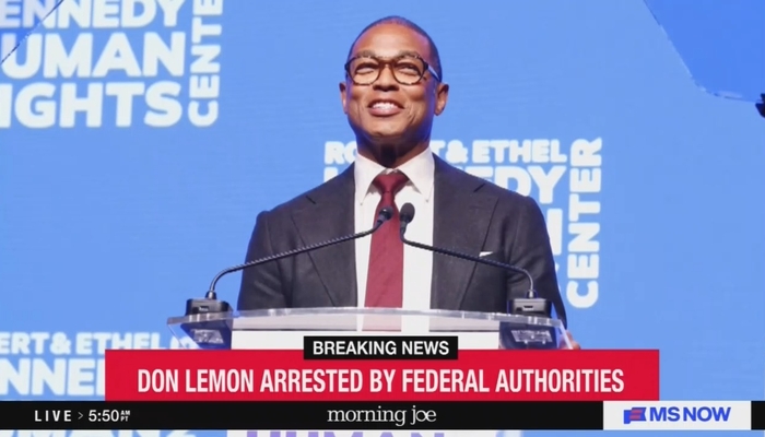 MS NOW Compares U.S. To 'Russia, China, Turkey' After Lemon Arrest