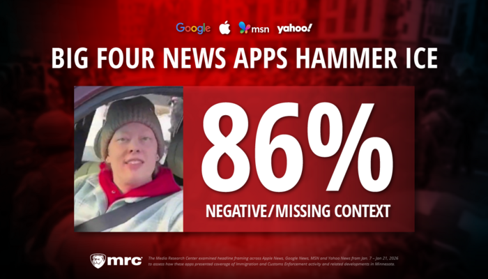 Big Four News Apps’ Minn. ICE Coverage 86% Negative or Missing Context