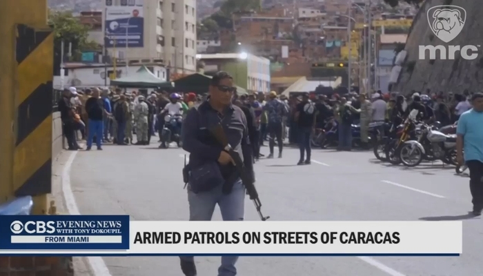CBS Evening News Is the Only Newscast to Accurately Report On Venezuela's Pro-Regime ‘Colectivo’ Goons