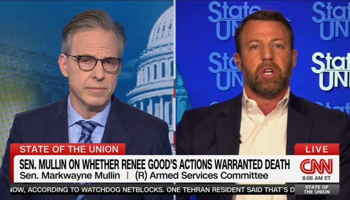 Jake Tapper Tries to Trip Sen. Mullin on Minneapolis ICE Shooting, Gets SCHOOLED