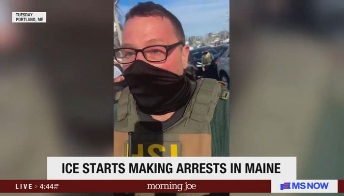 MS Now Reporter Questions ICE Arrests of Convicted Criminals in Maine