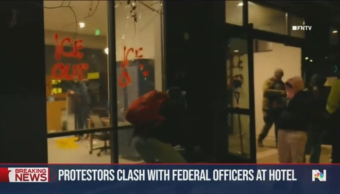 ABC, CBS OMIT Hotel Assault by Minneapolis Insurrectionist Mob