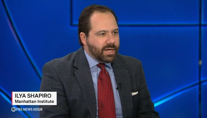 Ilya Shapiro Rebuts PBS on Trump's Imperial Presidency: 'People Have Short Memories'