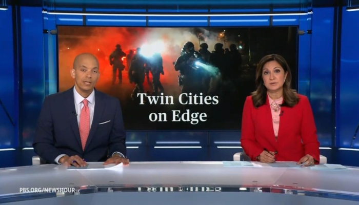 Enabling the Left: PBS News Hour Downplays Minneapolis Church Invasion, Mob Violence