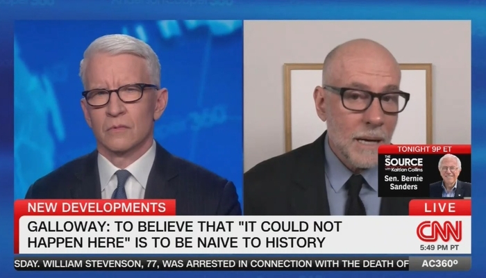 Galloway Brings His Trump-Hitler Analogies To CNN And MS NOW