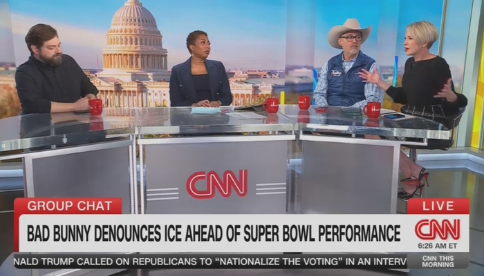 CNN's Cornish Calls BS On Goodell Claim Bad Bunny Choice About 'Bringing People Together'