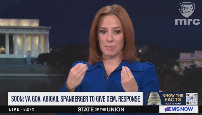 MS NOW’s Jen Psaki Dismisses SOTU Honorees as ‘Circus Entertainer Part’