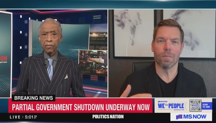 On MS NOW, Rev. Al Sharpton Lets Swalwell Claim 'Bodies Are Piling Up, ICE Needs to Go'