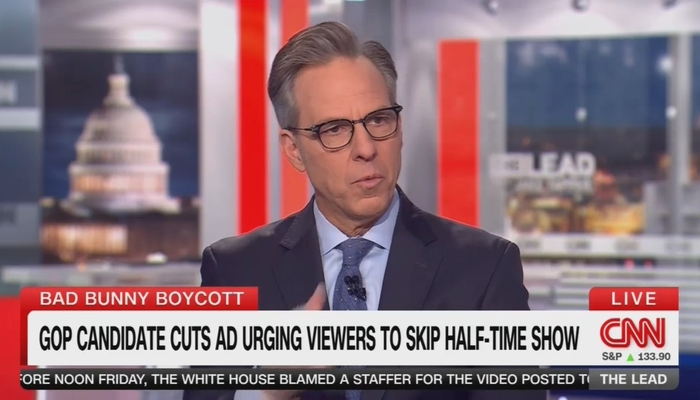‘So What’s With The Outrage?’ CNN’s Tapper Never Mentions Bad Bunny Being Anti-ICE