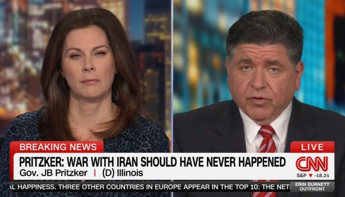 Gov. Pritzker Says Trump Has Dementia, CNN's Erin Burnett Doesn't Push Back a Bit