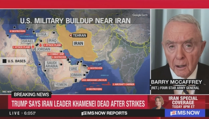 MS NOW’s McCaffrey Predicts Failure In Iran