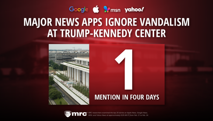 Big Four News Apps Snub Targeted Trump-Kennedy Center Attack with Single Mention in 4 Days