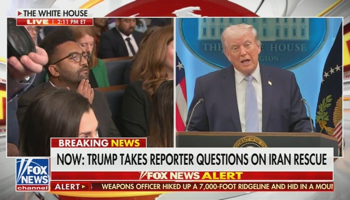 Trump Rips ‘Failing New York Times,’ AFP Journos for WILD Questions About Iran War