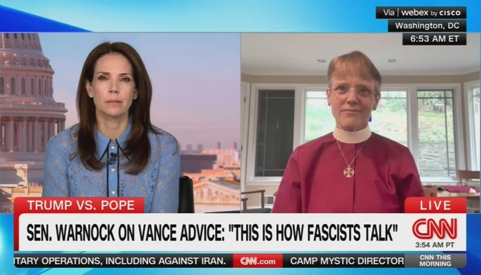 CNN Appreciates Warnock Calling Pope Criticism 'How Fascists Talk'