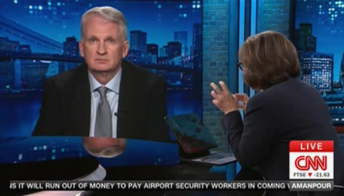 On CNN & PBS, Amanpour Plays Up Yale Prof's Idea of Trump's 'Superpower Suicide'