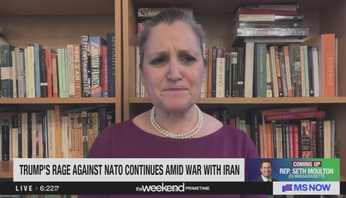 On MS NOW, Ex-Canada Pol Freeland to Minneapolis: ‘Free Beer’ in Canada!