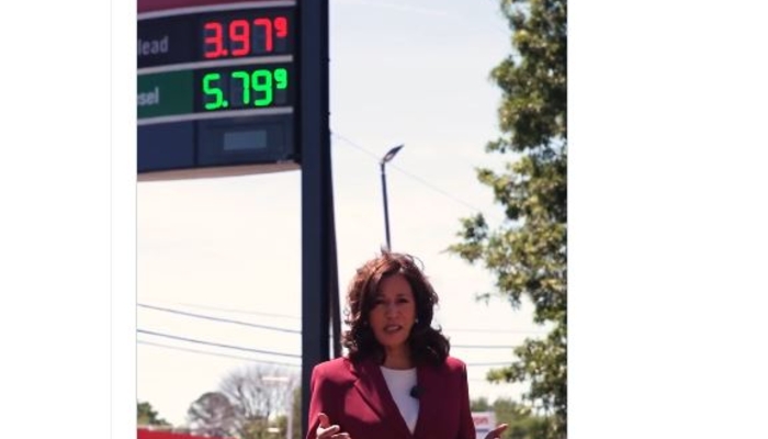 newsbusters.org - Craig Bannister - Kamala Harris Reminded of Her Blame for High Gas Prices by Industry Association