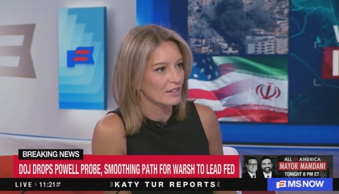 newsbusters.org - Nicholas Spinnato - Katy Tur Urges Dems to be Party of Common Sense, Then Calls Iran War an Economic Ploy