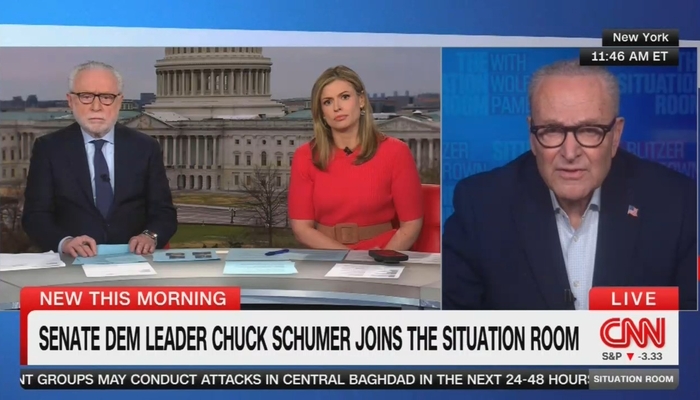 Unusual 'Situation' As Pamela Brown Presses Chuck Schumer On CNN's 'Situation Room'