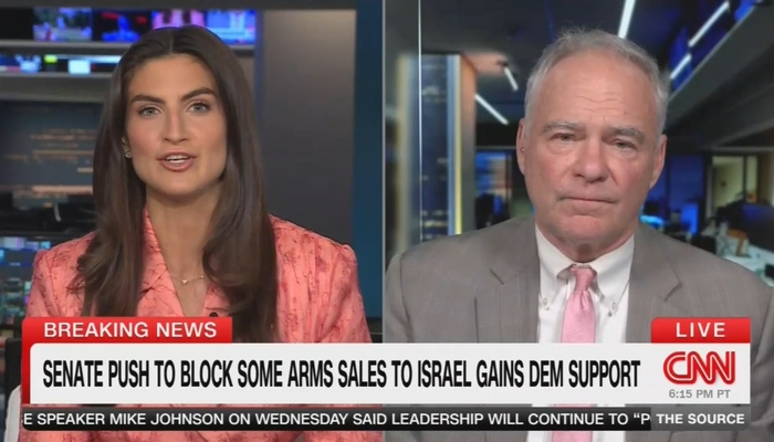 CNN's Collins Sets Up Tim Kaine's Ranting Against the U.S. and Israel, No Talk of Hezbollah