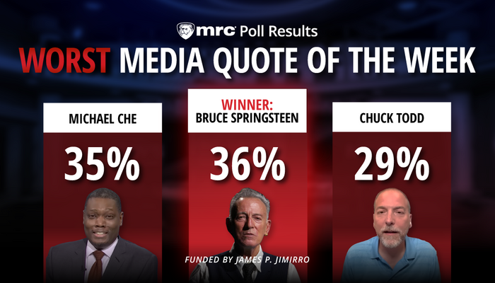 POLL RESULTS: Worst Media Quote of the Week Winner