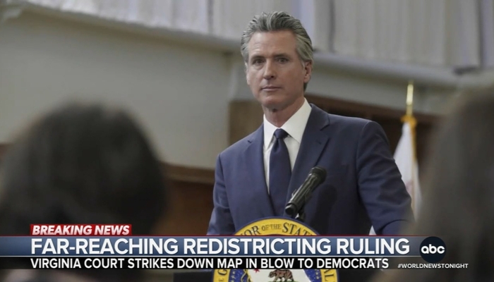 ABC Doesn't Challenge Newsom's 'Rigged System' Claim
