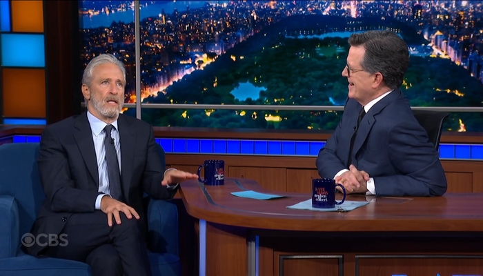 Stewart, Colbert Look Forward To Celebrating End of 'This Putrid Administration'