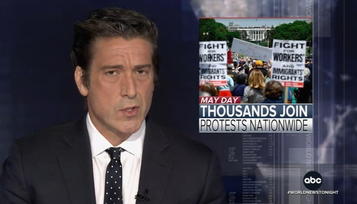 Only ABC and PBS Reported Briefly on Leftist 'May Day Strong' Protests