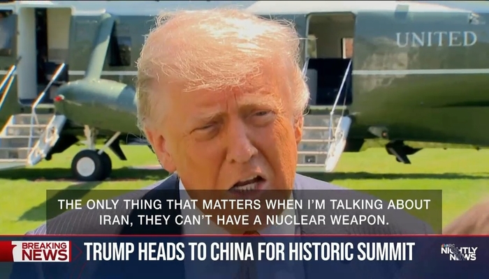 'NBC Nightly News' Only One Of Big 3 To Play Full Q & A With Trump On Iran Talks & Economy