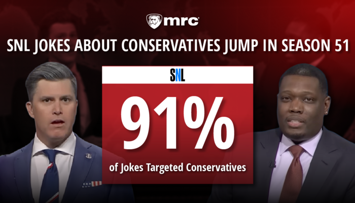 STUDY: SNL Jokes About Conservatives Jump To 91 Percent In Season 51