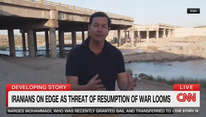 CNN's Mathew Chance  Goes Inside Iran: Shows Bombed Bridge, Repeats Phrase 'Trump's War'