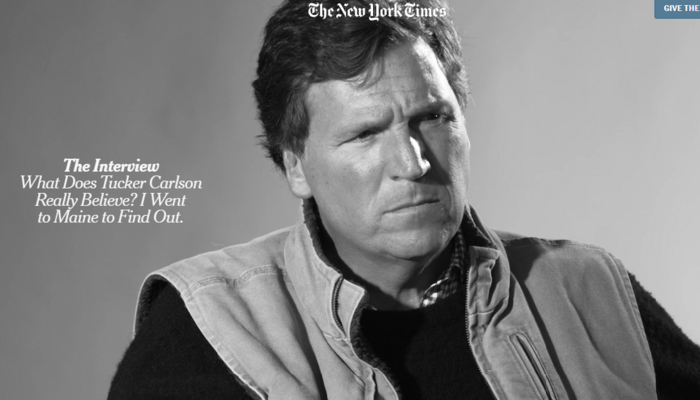 NYT: After Turning on Trump, Tucker Evolves From 'Most Racist' to Most Interesting
