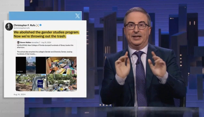 John Oliver Suggests Florida College's Conservative Rebrand Was Worse Than Nazism