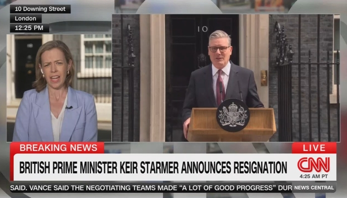 No Mention of U.K. Migrant Crisis in CNN’s Starmer Resignation Coverage