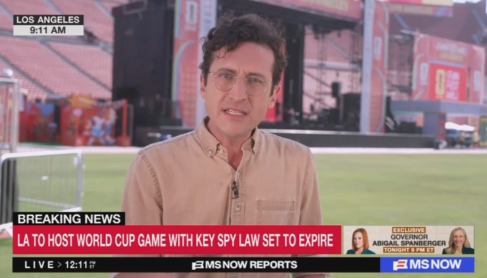 MS NOW’s Noriega Warns of World Cup Unrest in ‘Moment of Great Turmoil’