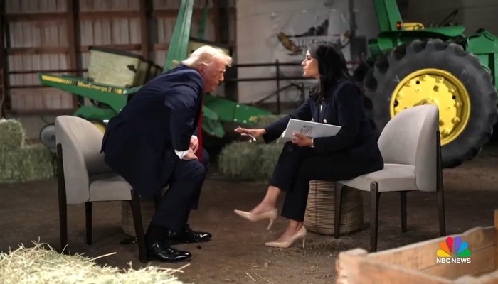 Trump Battles 'Crooked' Welker Before Bolting From Wild NBC Interview
