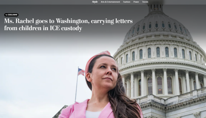 WashPost Gush: 'Ms. Rachel Goes to Washington' to Crush ICE 'For the Children'