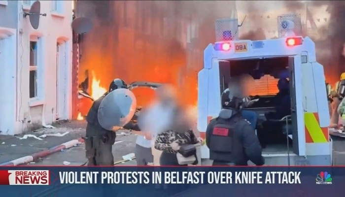 NBC Breaks the Ice on Belfast Unrest After Brutal Migrant Crime