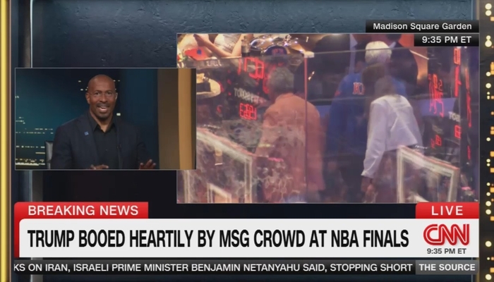 CNN's Jones Rips 'President Buzzkill' For Attending NBA Finals, 'People Don't Like Trump'