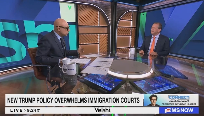 MS NOW's Velshi Ends Weekend Show: Israel Commits 'Genocide,' ICE as 'Thug Force'