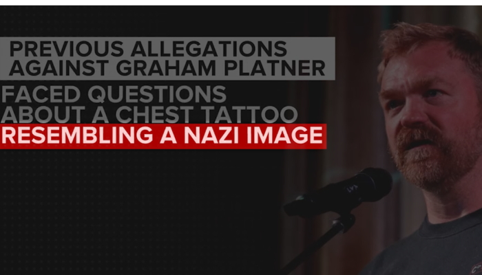 Media Rewrite History on Platner’s Tat: ‘Some Say,’ ‘Resembled’ a Nazi Symbol