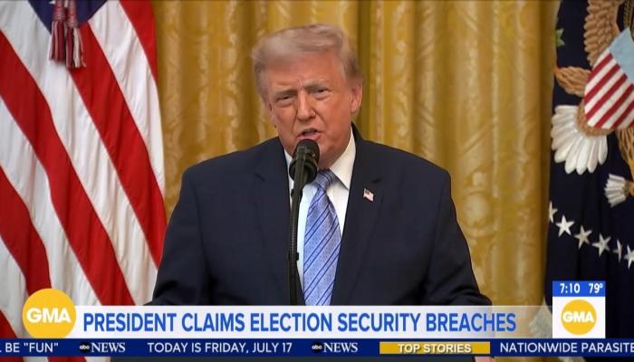 Surprise, Surprise: Friday Morning Network Shows Hated Trump’s Election Integrity Address