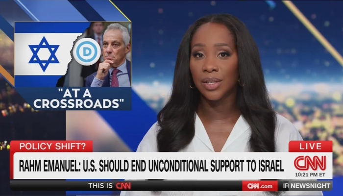 CNN's Phillip Calls Emanuel's Anti-Netanyahu Speech 'Turning Point For Mainstream Dems'