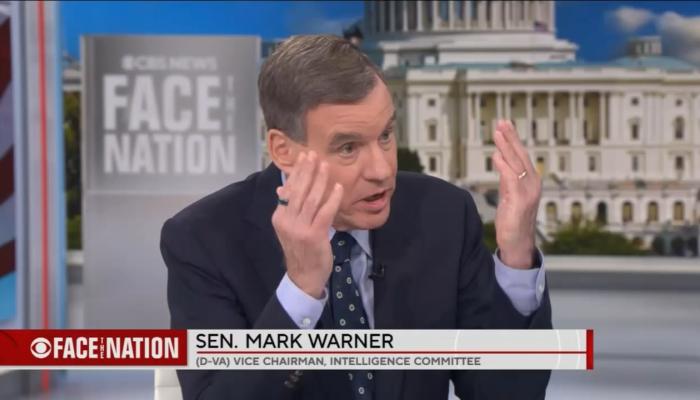 Sen. Warner Scolds CBS Bosses for Treating Trump Speech 'As News'