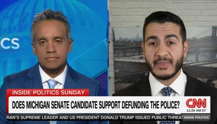 CNN's Raju Confronts Democrat El-Sayed on Socialism, Defunding the Police