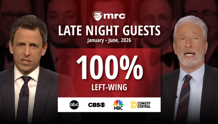 STUDY: Comedy Shows Begin 2026 With 100 Percent Liberal Guests