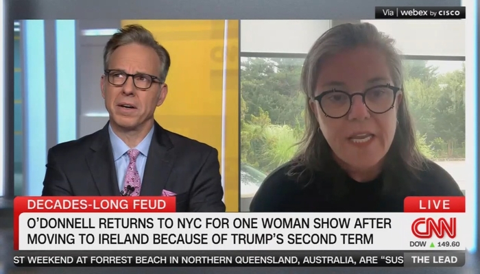 FACTS LAST: Jake Tapper Lets Rosie O'Donnell Say Trump's a Fascist Criminal About to Expire