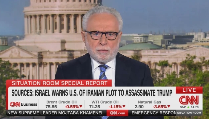 CNN's Blitzer Pushes Alleged Israeli Motive For Informing U.S. Of Iran Assassination Plot