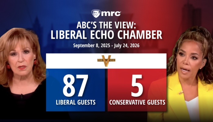 The View's Number of Conservative Guests Swells to 5, Compared to 87 Liberals